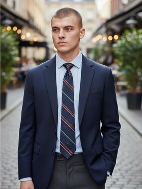 Classic White Men's Dress Shirt - Tailored Fit